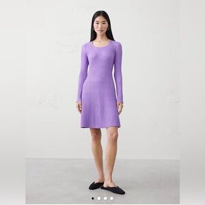 NWT Banana Republic Factory Ribbed Knit Mini Long Sleeve Dress